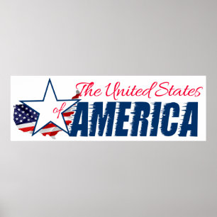 Affiche Les États-Unis D'Amérique 4 juillet
