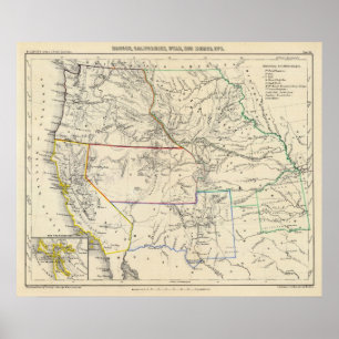 Affiche Les Etats-Unis du sud-ouest