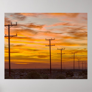 Affiche Les Etats-Unis, la Californie, Palm Springs, ligne