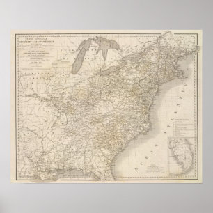 Affiche Les Etats-Unis tracent montrer des règlements