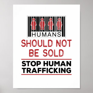 Affiche Les Êtres Humains Ne Devraient Pas Être Vendus A