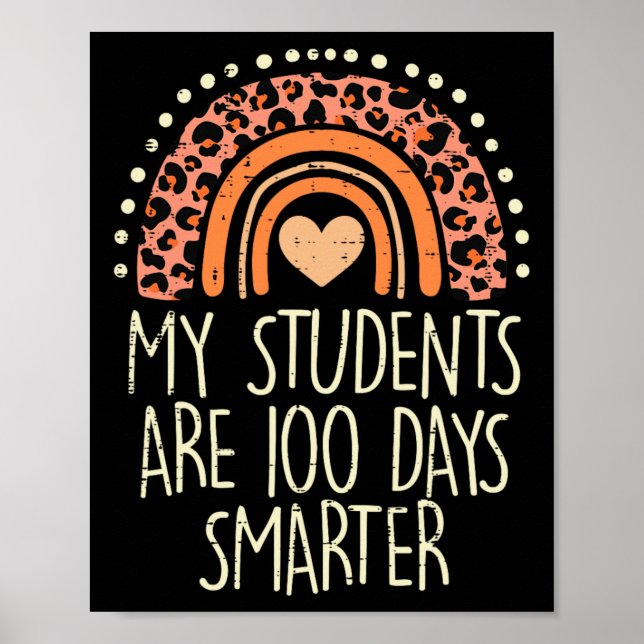 Affiche Les Étudiants Sont 100 Jours Plus Intelligents 100 (Devant)