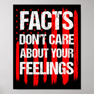 Affiche Les faits ne se soucient pas de vos sentiments Vin