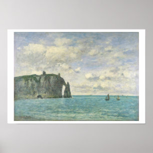 Affiche Les falaises chez Etretat, 1890 (huile sur la