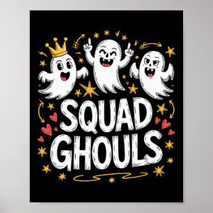 Affiche Les fantômes de l'équipe correspondent à l'Hallowe