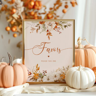 Affiche Les faveurs d'automne rustique s'il vous plaît pre