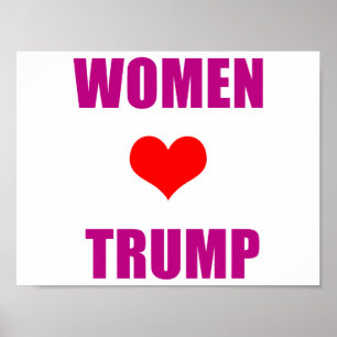 Affiche Les femmes adorent Trump Women pour Trump