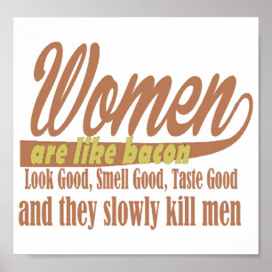 Affiche Les femmes aiment le lard
