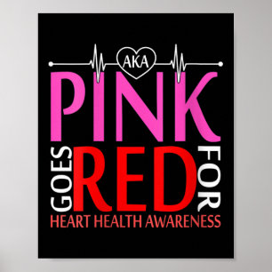 Affiche Les Femmes Aka Pink Se Rouge Pour Les Prix De Sant