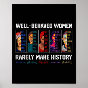 Affiche Les Femmes Bien Comportées Font Rarement Histoire