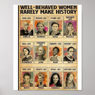 Affiche Les femmes bien conduites font rarement figure d'a