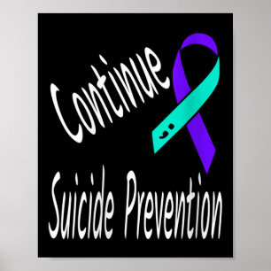 Affiche Les femmes continuent la prévention du suicide Sem