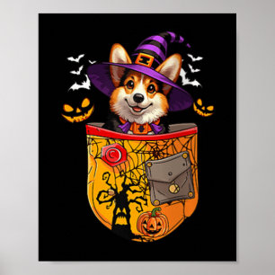 Affiche Les Femmes Corgi Comme Sorcière Dans La Poche Prop