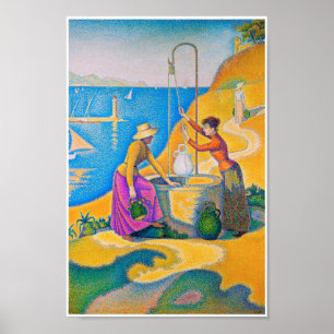 Affiche Les femmes dans le puits, Signac