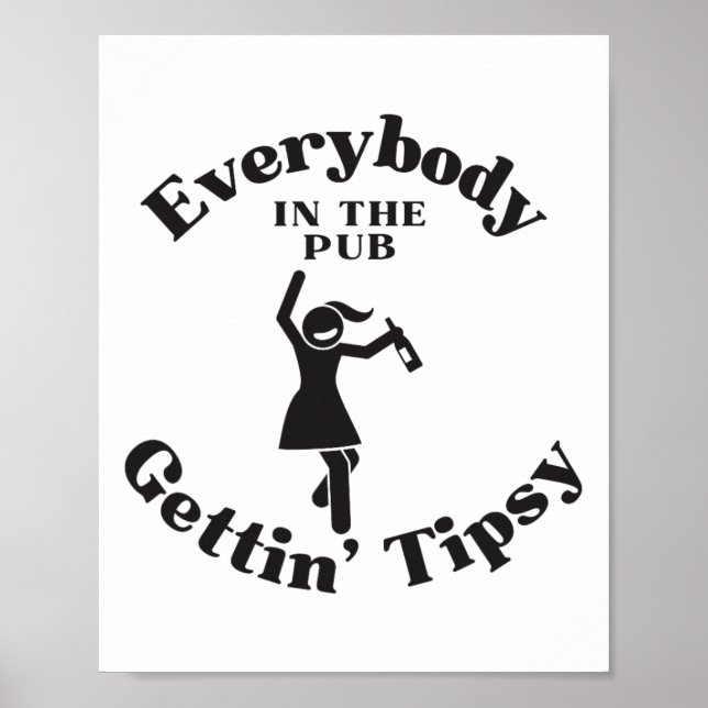Affiche Les Femmes Dansent Tout Le Monde Dans Le Pub Deven (Devant)