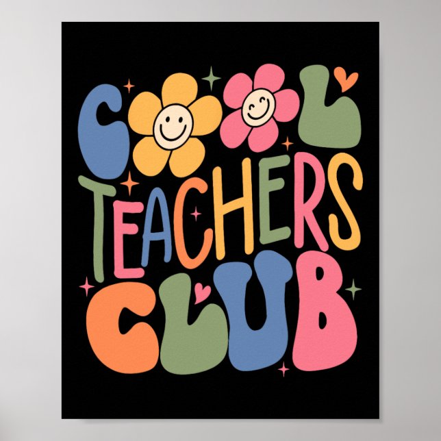 Affiche Les Femmes Enseignantes Cool Club Enseignants Reto (Devant)