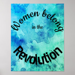 Affiche Les femmes font partie de la citation de la Révolu