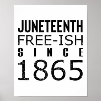 Affiche Les femmes gèlent Juneteeth depuis 1865 Histoire d
