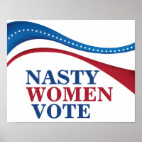 Les Femmes Nasty Votent Le Drapeau Américain Fémin