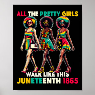 Affiche Les femmes noires 1865 fêtent le Cele de la libert
