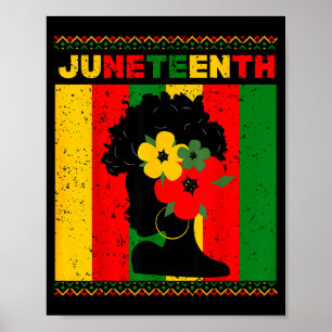 Affiche Les femmes noires fierté juneteenth femmes histoir