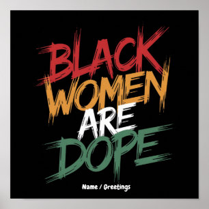 Affiche Les femmes noires sont géniales Mois de l'histoire