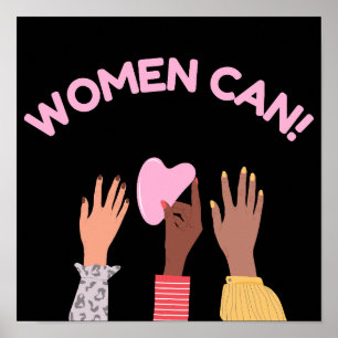 Affiche Les femmes peuvent être féministes