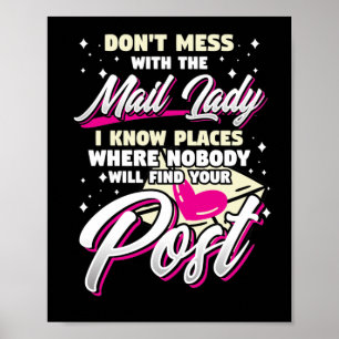 Affiche Les Femmes Postal Ne Mess Pas Avec La Mail Lady
