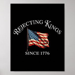 Affiche Les femmes rejettent les rois depuis 1776 Patrioti