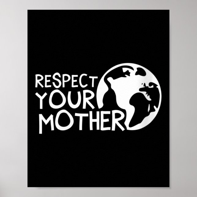 Affiche Les Femmes Respectent Votre Mère, La Terre, La Nat (Devant)