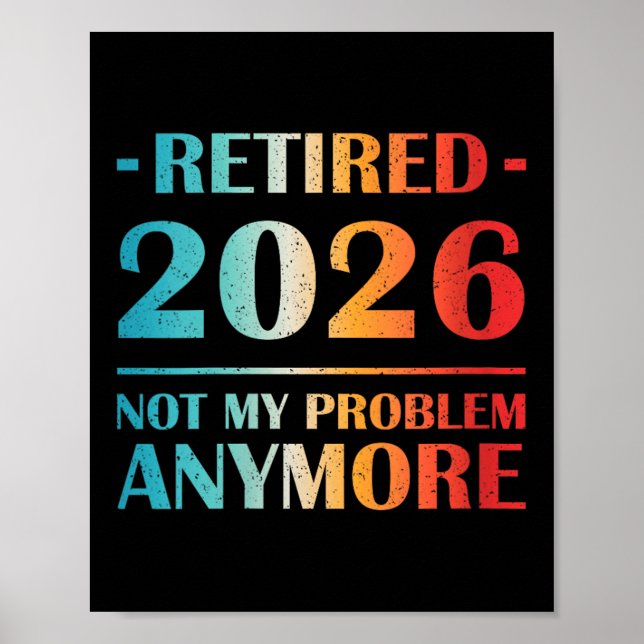 Affiche Les Femmes Retraitées 2026 Pas Mon Problème Plus D (Devant)