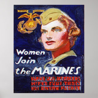 Affiche Les femmes se joignent aux MARINES