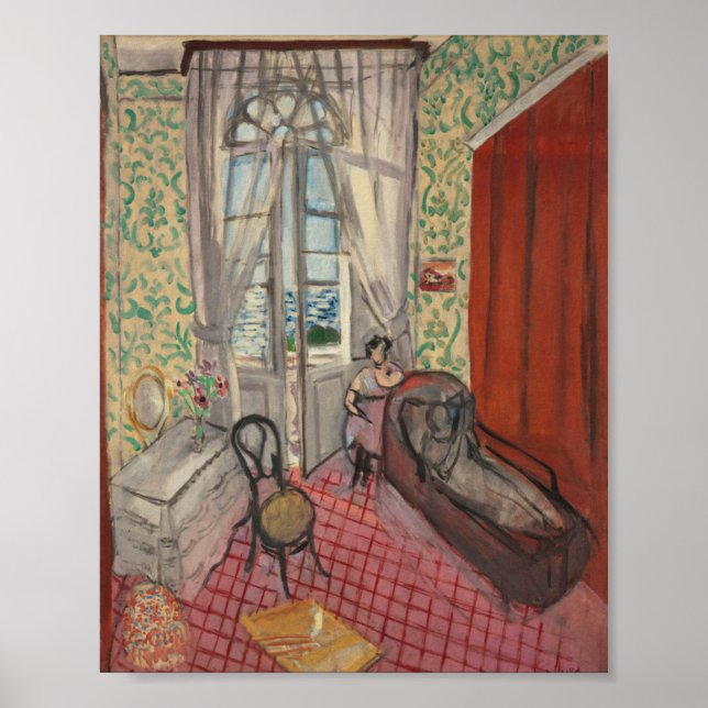 Affiche Les femmes sur un canapé par Matisse (Devant)