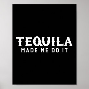 Affiche Les Femmes Tequila M'A Fait Le Faire Cinco De Mayo