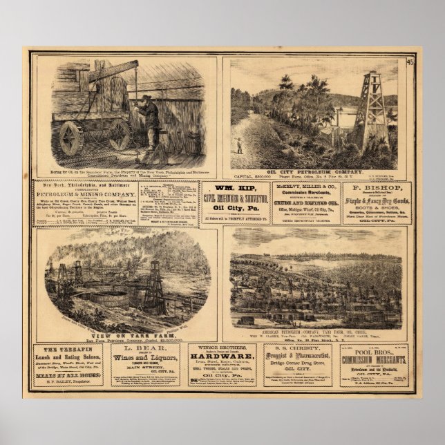 Affiche Les fermes pétrolières (Devant)