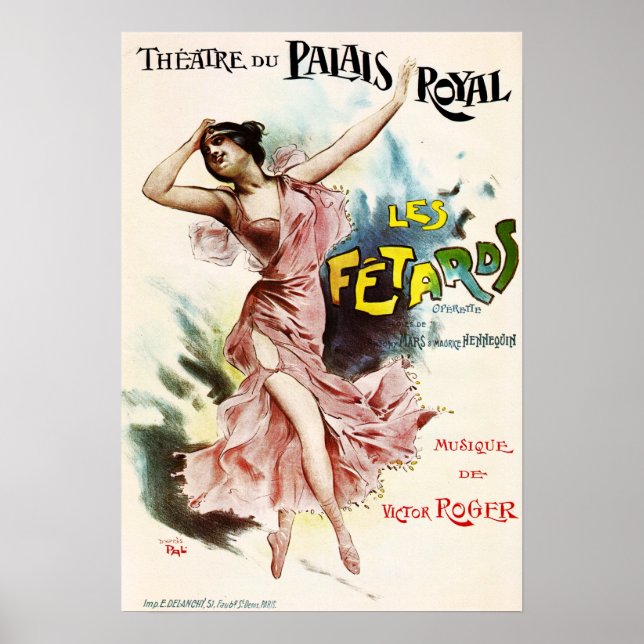 Affiche Les FETARDS Opéra Théâtre du Palais Royal Français (Devant)