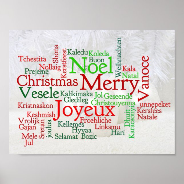 Affiche Les Fêtes De Noël Dans Le Monde Entier (Devant)
