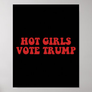 Affiche Les Filles Chaude Votent Trump Voter Trump Électio