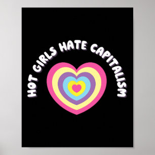 Affiche Les Filles Chaudes Détestent Le Capitalisme - Soci