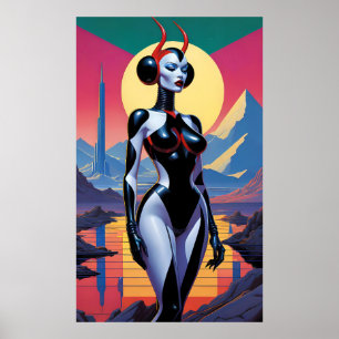 Affiche Les filles du diable en latex de Mars