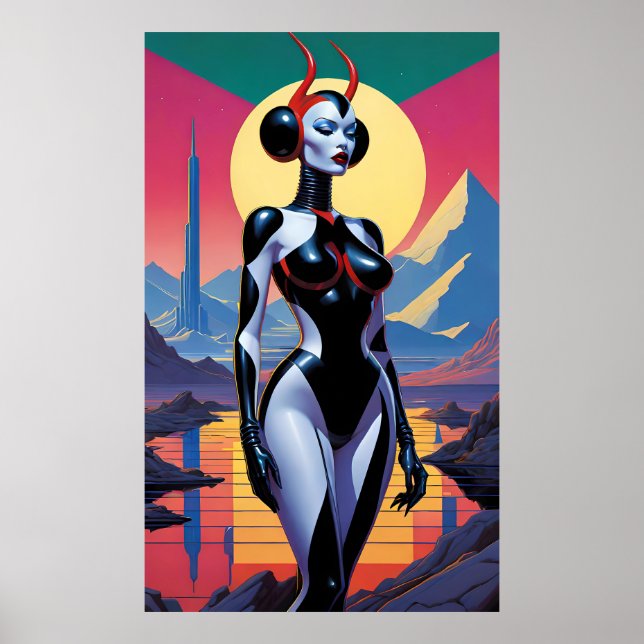 Affiche Les filles du diable en latex de Mars (Devant)