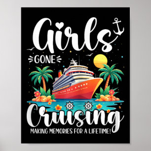 Affiche Les filles en croisière créent des souvenirs pour