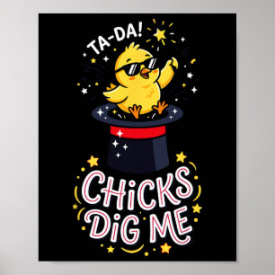 Affiche Les filles me trouvent drôle par Chick Sungles Rét