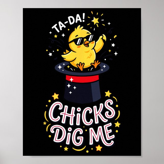 Affiche Les filles me trouvent drôle par Chick Sungles Rét (Devant)