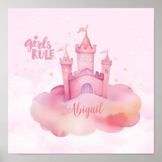 Affiche Les Filles Règnent sur le Palais dans le Nuage Ros
