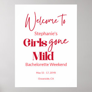 Affiche Les filles se déchaînent doucement, week-end de pl