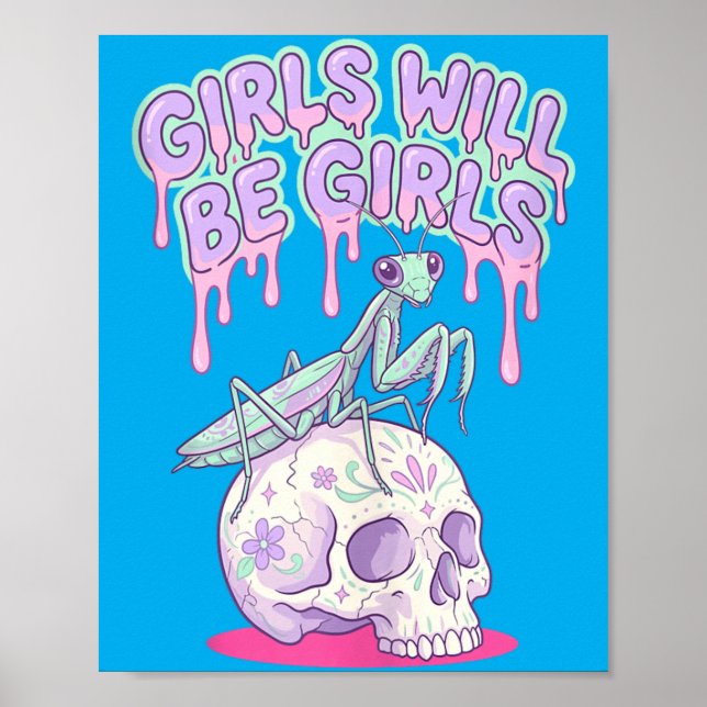 Affiche Les Filles Seront Des Filles Mignonnes Kawaii (Devant)