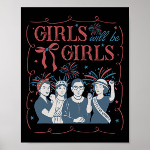 Affiche Les Filles Seront Des Filles Patriotiques Féminist