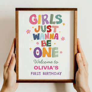 Affiche Les filles veulent juste être une première bienven