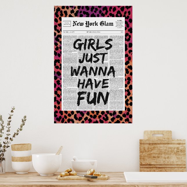 Affiche Les Filles Veulent Juste S'amuser Journal Glam Léo (Cuisine)